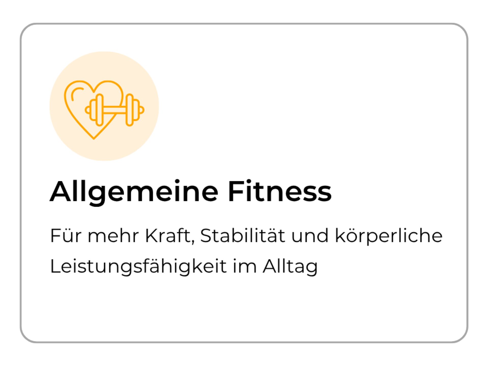 Allg Fitness