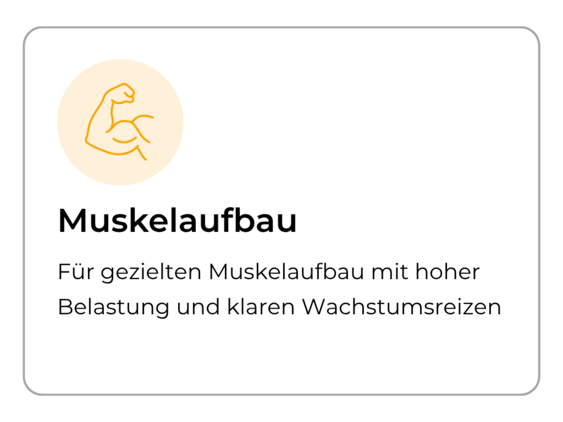 Muskelaufbau