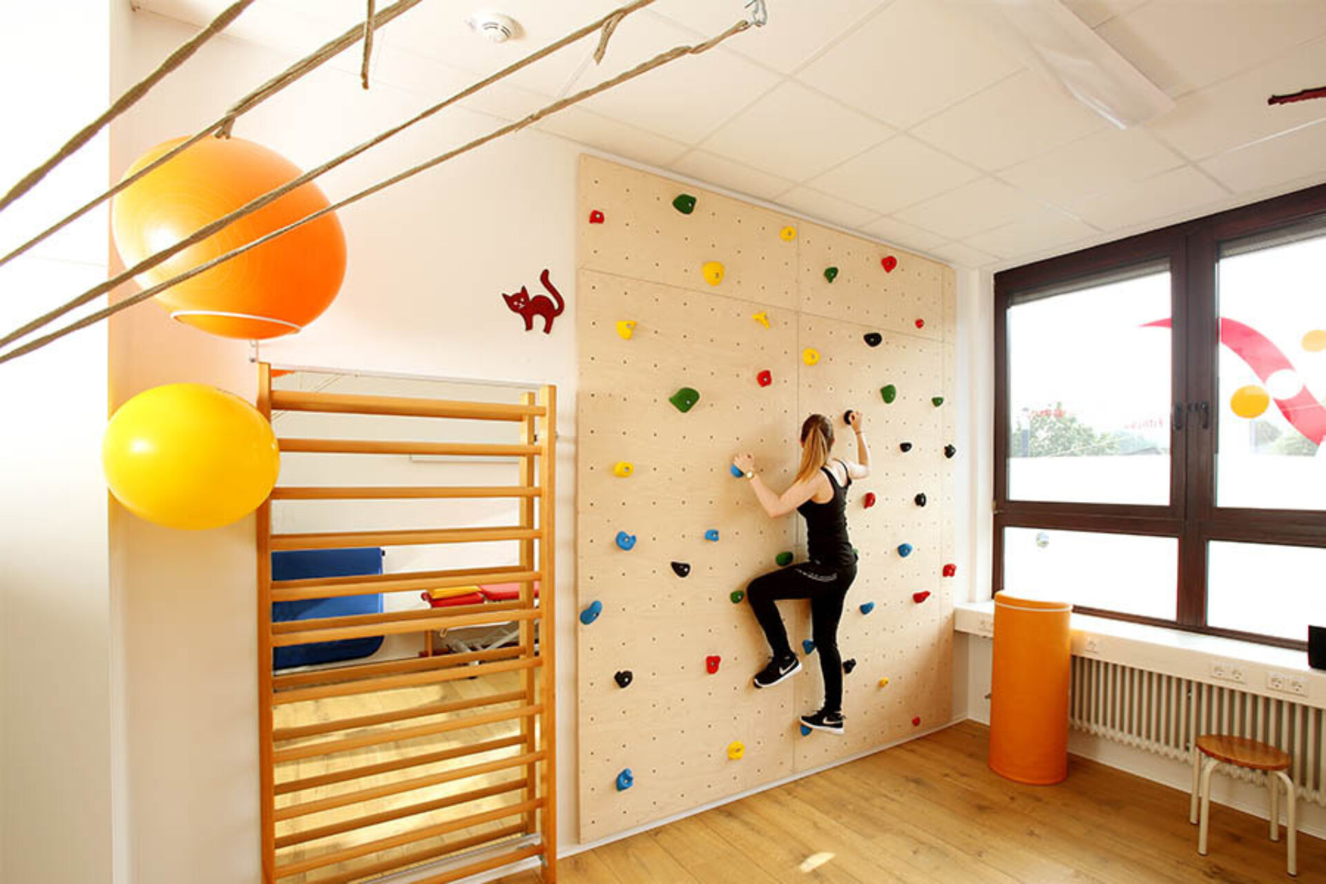 Praxis Kletterwand